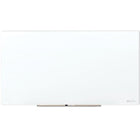 Quartet InvisaMount Anti-Glare Magnetic Glass Dry-Erase Board - 8' x 4' - White Surface - Frameless-Elevate your space with a glass board that appears to float on the wall