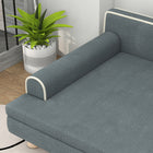 PawHut Elevated Dog Sofa Bed with Cushion - Dark Grey-Colour: Dark Grey 