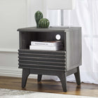 Modway Render Nightstand - Charcoal-Smooth Wood Grain Laminate