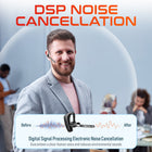 Delton K130 Wireless Noise Canceling Bluetooth Computer Earbud Headset - MS Teams - Black-Soft around-the-ear body and the included multiple ear cushions of varying sizes make this headset one of the most comfortable in-ear headsets out there