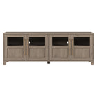 Hudson&Canal Holbrook TV Stand for TV's up to 75" - Antiqued Grey Oak-A transitional design accommodates TVs up to 75" for your entertaining space