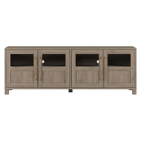 Hudson&Canal Holbrook TV Stand for TV's up to 75" - Antiqued Grey Oak-A transitional design accommodates TVs up to 75" for your entertaining space