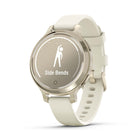 Garmin Lily 2 Active Lunar Fitness Tracker Smartwatch - Gold with Bone Silicone Band-Train for your next 5K, 10K or half-marathon with Garmin Coach training plans from expert coaches 