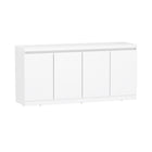 Manhattan Comfort Griffin 62" Modern 4-Door Sideboard - White-Durable Construction Built with quality materials for lasting stability and everyday use