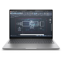 HP ZBook 8 G1i 16" Laptop - Intel Ultra 7 255H - Nvidia Quadro RTX 500 Ada - 32 GB RAM - 1 TB SSD - Windows 11 Pro - Silver-Display: 16" WUXGA IPS (1920 x 1200)