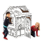 Bankers Box Gingerbread Playhouse-Easy 2-Piece Assembly: Playhouse easily folds up and breaks down for storage. Follow the simple instructions to create your playhouse