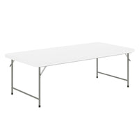 Flash Furniture 30"W x 60"L x 19"H Kid's Granite White Plastic Folding Table-Multipurpose Kids Folding Table