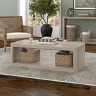 Hudson&Canal Kellan 47"W Rectangular Coffee Table - Alder White-Clean with a soft, dry cloth and no harsh chemicals or abrasive cleaning materials