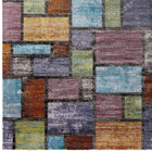 Modway Success Nyssa Abstract Geometric Mosaic Area Rug - 5 ft W x 8 ft L - Multicolored-Stain Resistant / Easy to Clean