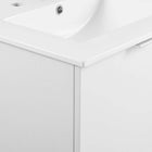 Modway Maybelle 24" Wall-Mount Bathroom Vanity - White-Melamine Construction