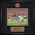 Travis Kelce Pin & Plate Chiefs - Framed Print - 18" x 18"-Premium 8x10 framed