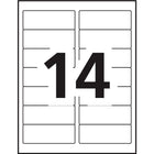 Avery White Rectangle Labels 1-1/2" x 4", for Laser/Inkjet Printer, 350 Pack (5259)-Compatible with laser and inkjet printers