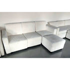 Brassex Lotus Modular Storage Sectional - Beige-Four storage compartments