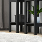 HOMCOM Nightstand - Black - Set of 2-Colour: Black