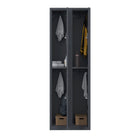 Ceha RH Series 2-Tier Locker with Louver Vents and Recessed handle - Bank of 2 - Graphite Grey-Flexible storage solutions to fit your space and organizational needs