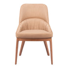 Zuo Ayr Dining Chair - Tan - Set of 2-Comfy and durable polyester fabric