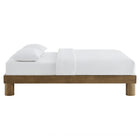 Modway Runa Wood Queen Platform Bed - French Oak-Wood Slat System