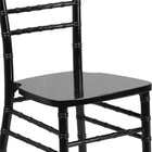 Flash Furniture HERCULES Series Black Wood Chiavari Chair-High Quality Hardwood Frame