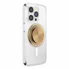 PopSockets PopGrip for MagSafe Round with Adapter Ring - Radial Gold-Easily remove the top to wirelessly charge your phone