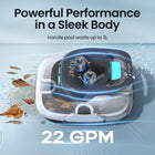 Aiper Scuba 800 Cordless Robotic Pool Cleaner - Automatic Pool Vacuum for Flat Above-Ground Pools - 860 sq ft-Auto-Parking When Cleaning is Complete or Battery is Low