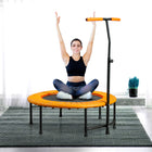 Soozier 39" Mini Exercise Trampoline Indoor Fitness Rebounder - Orange-Great for adult use, a great addition to your home gym   
