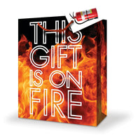 Millbrook Studios Gift Bags - Large - Fire - 12 Pack (47561)-12.75" x 5.38" x 10.38"