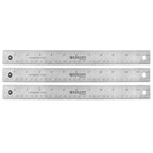 Westcott 12" Stainless Steel Office Ruler With Non Slip Cork Base - 3 Pack-Nearly indestructible, warp-free, bend-resistant stainless steel ruler