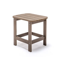 Backyard Lifestyles Side Table - Brown-Durable Weather Resistant Polystyrene: HIPS, High Impact Polystyrene.