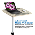 Mount-It! Height Adjustable Rolling Laptop Cart-6