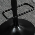 HOMCOM Adjustable Bar Stools with Footrest and Back - Grey - 2 Pack-PU leather for great style and easy maintenance
