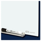 Quartet InvisaMount Anti-Glare Magnetic Glass Dry-Erase Board - 4' x 3' - White Surface - Frameless-Express ideas again and again on a durable tempered glass surface that resists stains, ghosting, scratches and dents