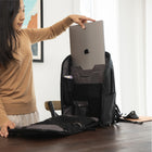 Nomatic Backpack - 20L - Black-Dimensions: 5.78-7.75L x 13"W x 19"H