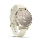Garmin Lily 2 Active Lunar Fitness Tracker Smartwatch - Gold with Bone Silicone Band-9