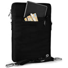 Vangoddy Hydei 13" Laptop Case and Padded Messenger Bag - Black-Multiple compartments to organize accessories and personal items
