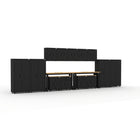 Cat RTA Garage Storage Cabinetry 15-Piece Set with 4 Lockers, 5 Walls, 2 Bases, 2 Drawer-Bases and 2 72" Workbenches-Industrial Steel Construction: Built with 22-gauge steel frames and 20-gauge steel doors to support up to 500 lbs per cabinet for dependable, long-term performance.