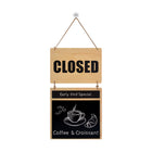 Royal Sovereign Hanging Open/Close Business Sign - 9" W x 22" H-Easily customizable to call out the desired messaging