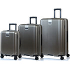 Champs Marquis 3 Piece Luggage Set - Grey-Built to last. Light-weight, water-resistant, durable polycarbonate hard-shell