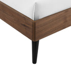 Modway Bronwen Wood Queen Platform Bed - Walnut-8