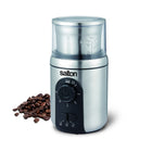 Salton Stainless Steel Smart Coffee Grinder-6 precision grind settings and pulse function for drip, espresso, French press, percolator & Turkish coffee