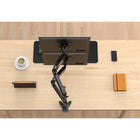SHOPPINGALL Extra Long Vertically Stacked Dual Gas Spring Monitor Arm for 15”-32” Screens - SA-GA24L-Black-10