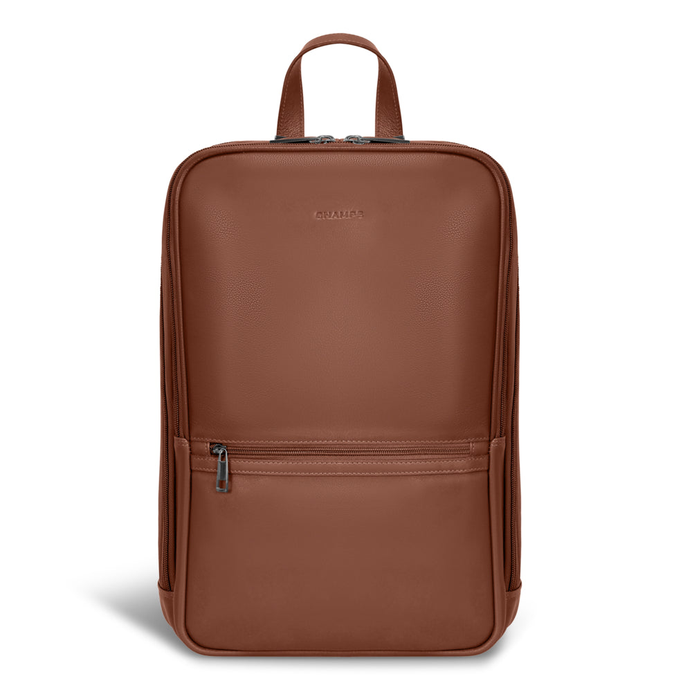 Champs Onyx Leather Classic Backpack - Brown | staples.ca