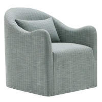 Modway Bardot Slipcovered Striped Accent Chair - Spa Blue Stripe-Slipcovered Accent Chair