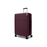 Bugatti Monaco 30.5" Hardside Check-in Luggage - Vegan Leather Trim -  Fig-Made of lightweight and resistant ABS/PC with PU leather trim