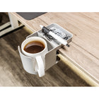 Deflecto Standing Desk Cup Holder - Grey-For right-handed or left-handed users