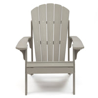 Backyard Lifestyles Adirondack Chair - Light Grey-Durable Weather Resistant Polystyrene: HIPS, High Impact Polystyrene.