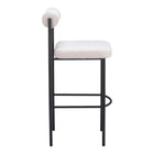 Zuo Livorno Barstool - Ivory - Set of 2-3 year limited warranty