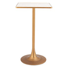 Zuo Spot Bar Table - Beige/Gold-3 year limited warranty