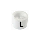 Eddie's Hang-Up Display Ltd. Mini Size Markers For Hangers - White Sizer with Black Print - Large (L) - 100 Pack-Size Markers for Hangers