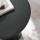 Modway Caspian Round Concrete Side Table - Black-Protective Felt Pads