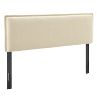 Modway Camille Upholstered Linen Blend King Size Headboard - Linen-Woven Linen Blend